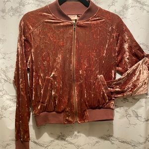 Mossimo Velvet plush jacket for women